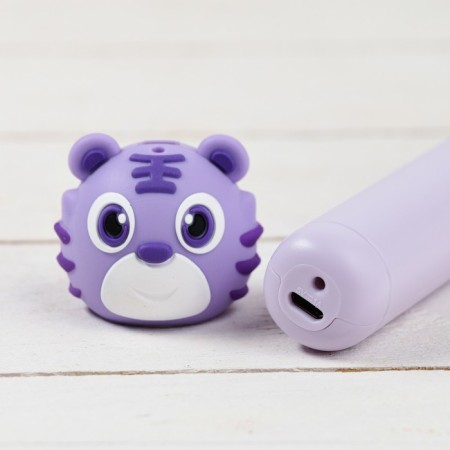3D handle of tigernok, work with PLA plastic, USB power cable, purple-4
