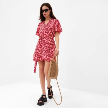 Women's dress Mist Flower, Red, R.48-1