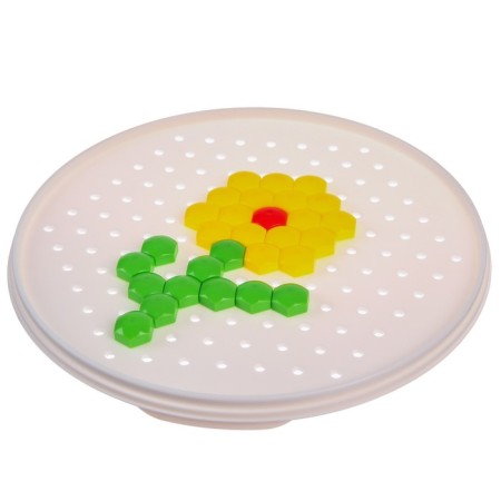 Mosaic round "Masha and the bear", 80 chips, 4 colors-4