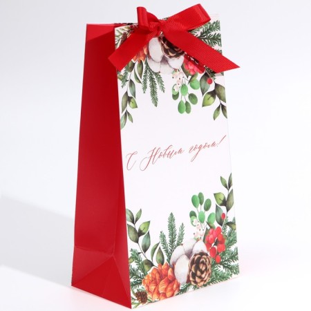 Gift package with the New Year's time tape, 13 x 23 x 7 cm, New Year-2