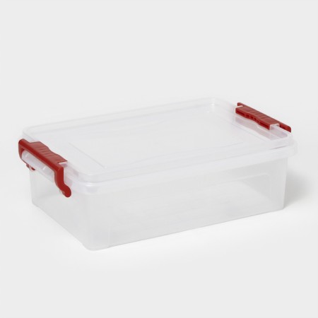 Storage container with a lid, 3.6 l, 31 × 20 × 9 cm, the color is transparent