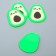 Decor for creativity rubber "Avocado with face" set 10 pcs mix 4.5x3.5 cm