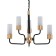 Suspension lamp 6x40W E14, size 64x64x40/90 cm