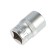 Head -sided tundra head, under a square 1/2, 17 mm, CRV