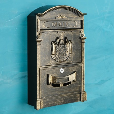 Mail box No. 4010V, old bronze-8