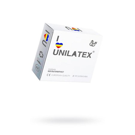 Unilatex condoms "Multipher", Color, 3 pcs.