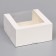 Confectionery packaging with the Mousse window, white, 23.5 x 23.5 x 11.5 cm