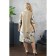 Female dress, size 56, beige color