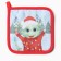 Set of kitchen. Dolyana "Happy Dragon": mittens 20x28 cm, severity 17x17 cm, 35% HL, 65% PE
