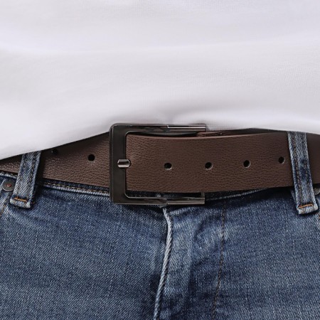 Belt buckle, 6 × 5 cm, 40 mm, black nickel color-2
