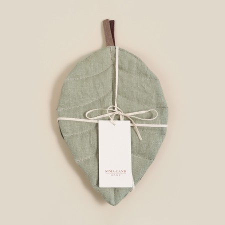 SLAR HOME-2 kitchen "Green Leaves" 26x18 cm, 100% flax, synthetic winterizer, 200g/m2-3