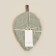 SLAR HOME-2 kitchen "Green Leaves" 26x18 cm, 100% flax, synthetic winterizer, 200g/m2