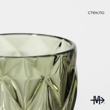 Magistro glass glass “cruise”, 250 ml, 8 × 15.3 cm, green color-1