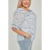 Female blouse, size 56, blue color