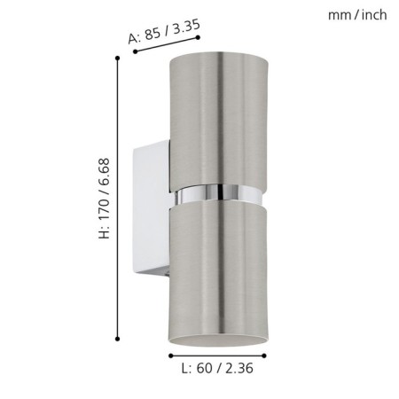 Bra Passa, 2x3.3W GU10, 3000K, 480LM, Nickel color-4