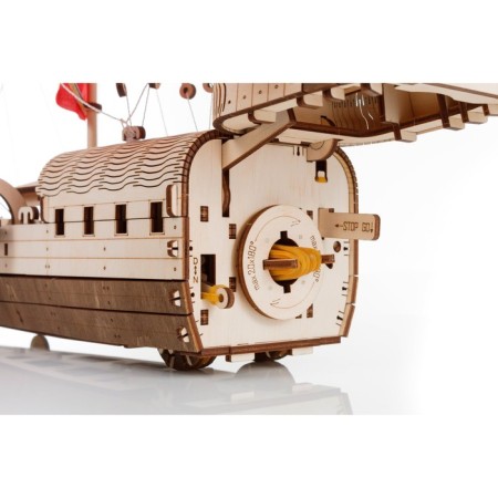 A prefabricated model of wood “Ship with sails. Junk"-8