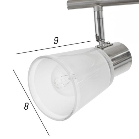 Economic lights light onyx 3x60W E14, chrome 61x12x23 cm-4