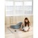 Baby rug is sods, size 115x115 cm, print road, color gray