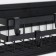 Shelf on magnet, 4 hooks, black color