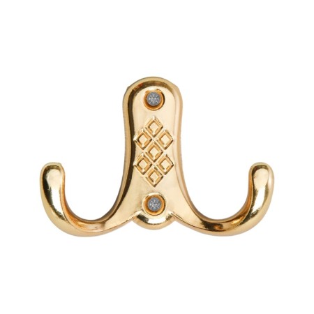 Hook furniture tundra TKD024, two -rod, gold-2