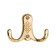 Hook furniture tundra TKD024, two -rod, gold