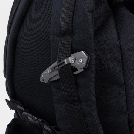 Tourist backpack, 70 l, screed department, 3 outer pockets, huntsman, black color-14