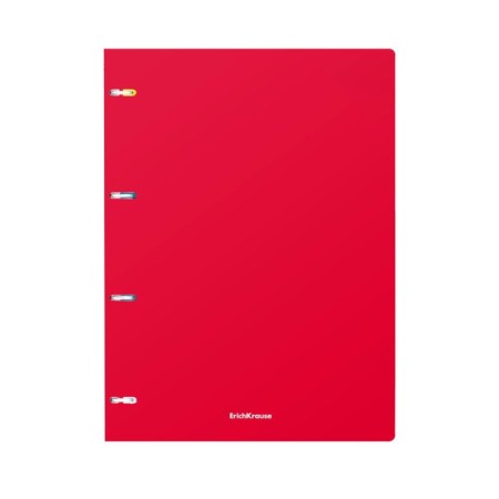 Notebook on A4 rings, 80 sheets in the Erichkrause "Classic", a plastic cover, an offset unit, whiteness is 100%, mix-2