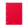 Notebook on A4 rings, 80 sheets in the Erichkrause "Classic", a plastic cover, an offset unit, whiteness is 100%, mix