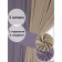 Set of curtains "Canvas", size 200x270 cm, 2 pcs, color purple beige