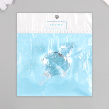 Decor for creativity plastic "Figure icicles, crystal" Transparent 4.3x4.3x8.3 cm-4