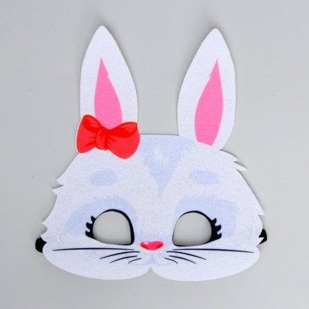 Carnival mask "bunny" with a bow-1