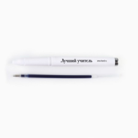 Gel pen with a cap "best teacher", plastic, blue paste 0.7 mm-3