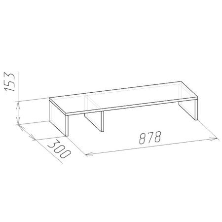 Sherlock 17, 878 × 300 × 153 mm stand, sonoma oak color-1
