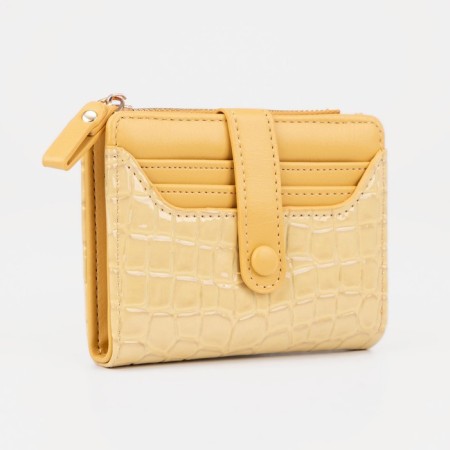 Wallet on the button, yellow color