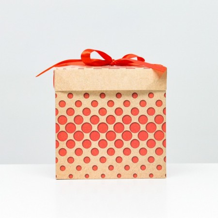 Self -charged box "Politions" Kraft 15x15x15 cm-1