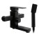 Accoona A6322F bath mixer, silumin, 35 mm cartridge, short spout, black