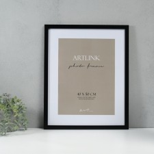 Фоторамка пластик  "Gloria" 40x50 с паспарту 30х40 см, чёрный