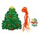 New Year's toy. Lacing "New Year! Dress the Christmas tree "