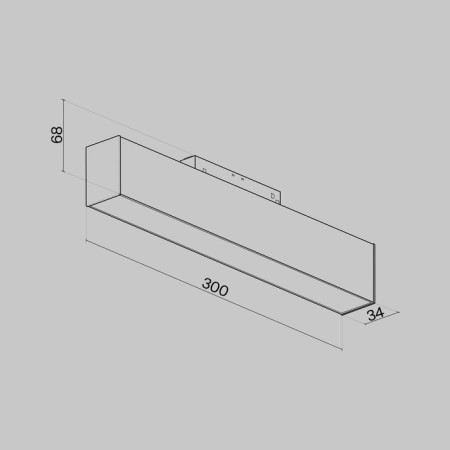 TREECH TECHNICAL TR012-2-12W4K-W, 12W, 30x3.4x6.8 cm, LED, 900LM, 4000K, White Color-2