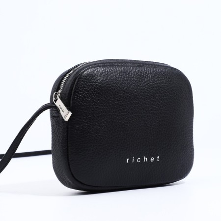 Women's bag Richet with a zipper, black color-2