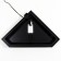 Aquarium "Delta" corner with a lid, 40 liters, 39 x 39 x 36/41.5 cm, black