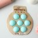 Form for mousse desserts and baking konfinetta "Sports balls", d = 15.5 cm, turquoise color