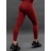 Sports women's leggings, size, burgundy color