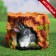 Figure Kashpo "Hare in the hemp" 22x22x16cm
