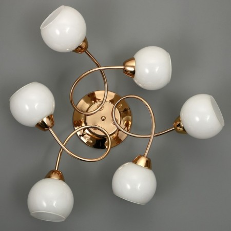 Frida chandelier 6he27 40W gold 60x60x28 cm Bayerlux-5