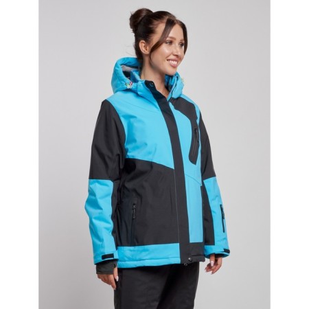 Ski jacket female, size 52, blue color-2
