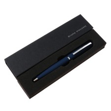 Switching handle, 1.0 mm, BrunovisConti sienna, blue rod, metal case Soft Touch Blue, in case