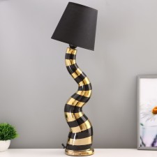 Cameron table lamp E27 40W black and gold 12.5x12.5x49 cm Risalux