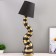 Cameron table lamp E27 40W black and gold 12.5x12.5x49 cm Risalux