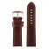 Watch strap, male, 24 mm, harness 80 mm, larynx 120 mm, natures. The skin, brown